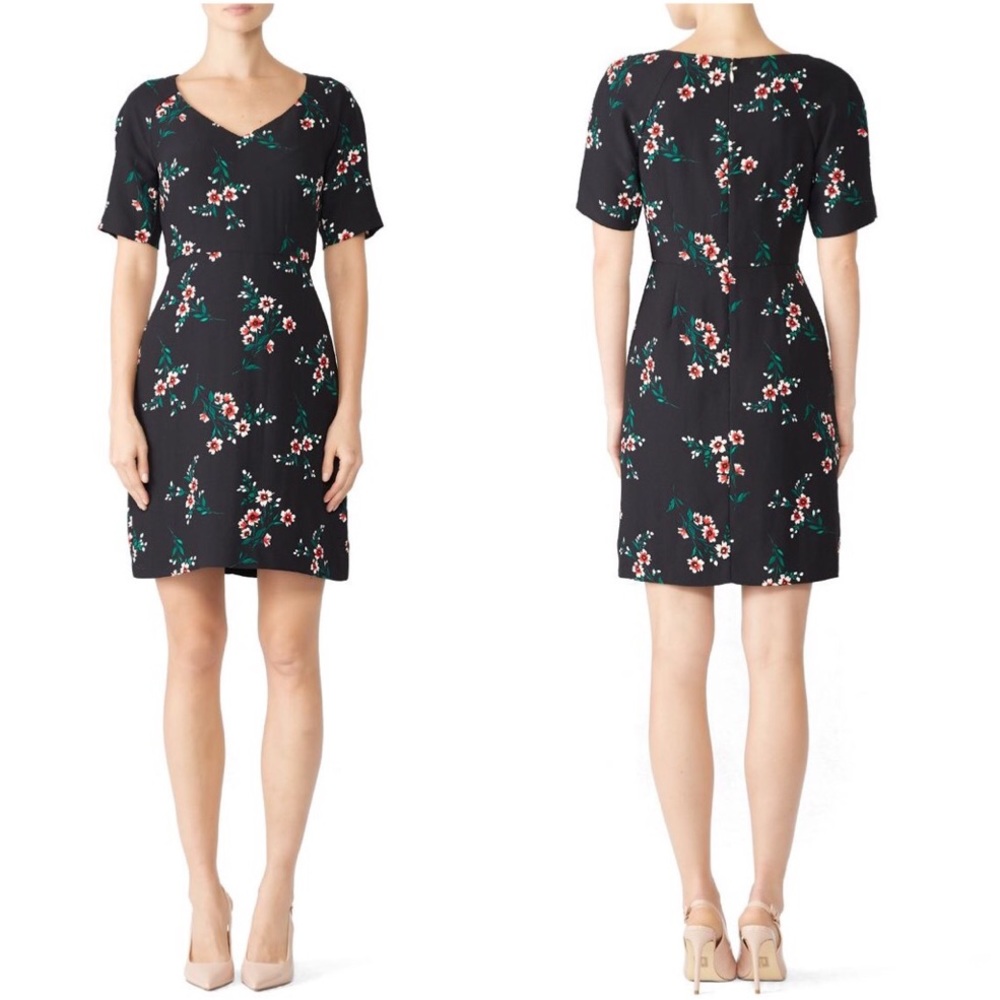 Draper James Floral V-Neck Dress